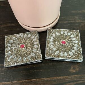 Diamond coasters.